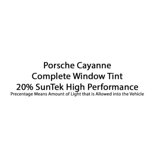 Porsche Cayanne Complete Window Tint 20% SunTek High Performance