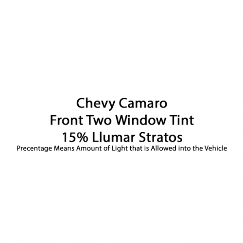 Chevy Camaro Front Two Windows 15% Llumar Stratos