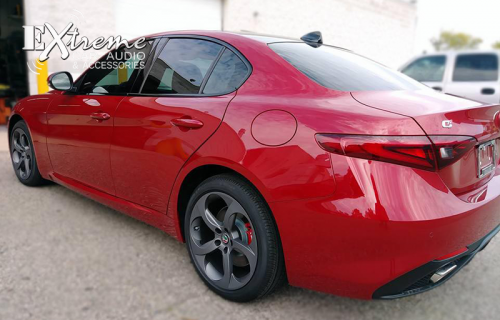 Alfa Romeo Giulia 55% Windshield 35% Carbon Complete Window Tint